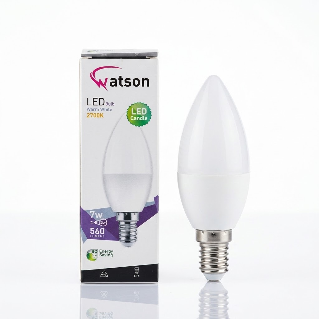 LAMPE FLAMME E14 7W WATSON 3000
