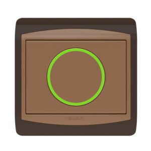 Galaxy Bouton poussoir lumineux marron