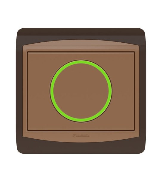 Galaxy Bouton poussoir lumineux marron